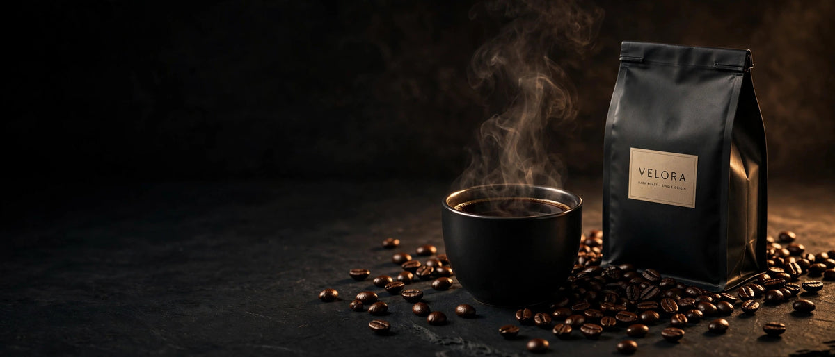 Velora black coffee hero banner